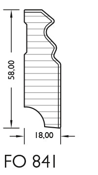 MDF-Sockelleiste Profil klassisch